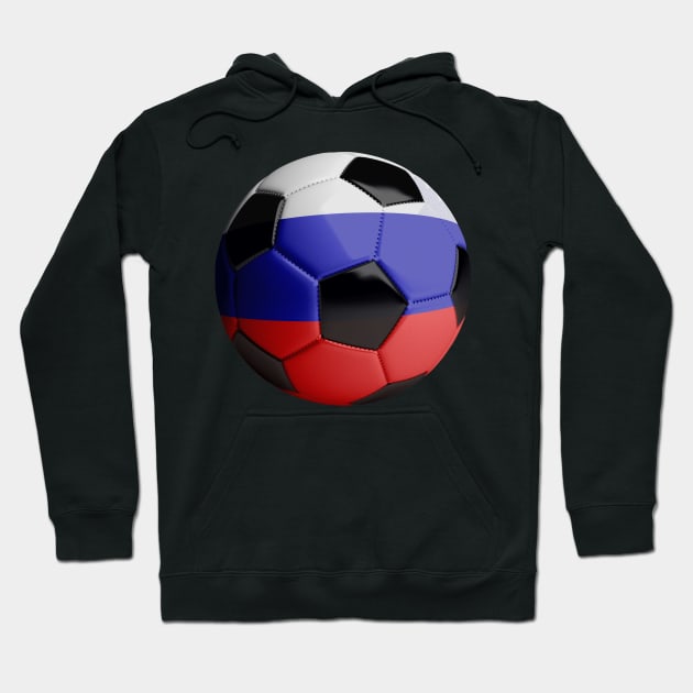 Russian Soccer Ball Hoodie by reapolo